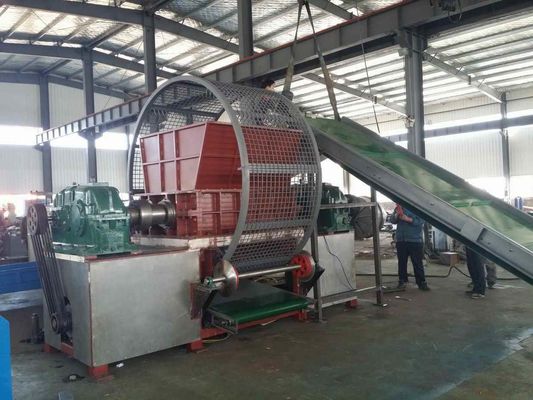 7.5Kw Rubber Tyre Shredder Machine Rubber Powder Production Line ISO CE