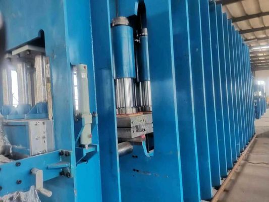 16Mpa Vulcanizing Press Rubber Conveyor Belt Production Line Blue Green